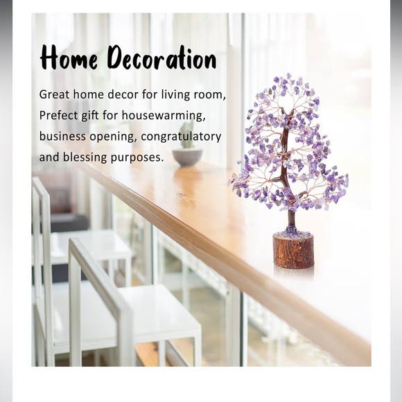Amethyst Gemstone Tree Decor $60 OBO - Picture 2 of 5